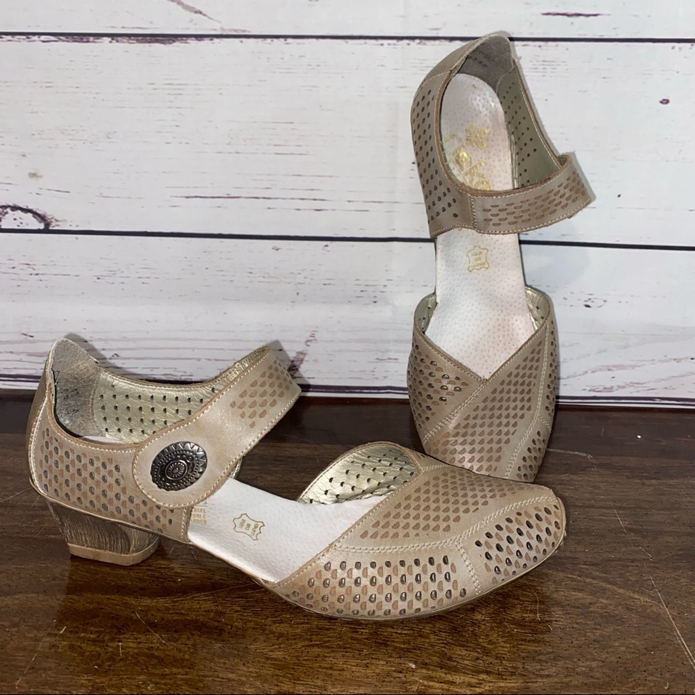 Rieker Miriam Heeled Mary Janes with cutout designs